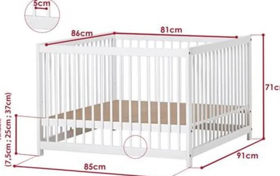 Discount IDA-MARIE Kravlegård - hvid Børn Rejsesenge & Kravlegårde