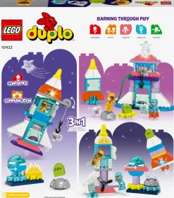 Outlet 3-i-1-eventyr med rumfærge 10422 LEGO® DUPLO® Lego