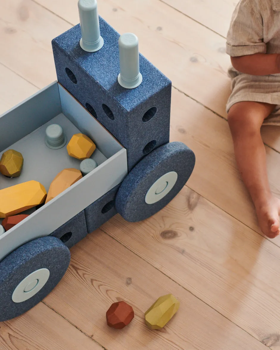 Outlet 3-in-1 Baby Walker Deep Blue /Sky Blue Store Byggesæt|Tumlemøbler