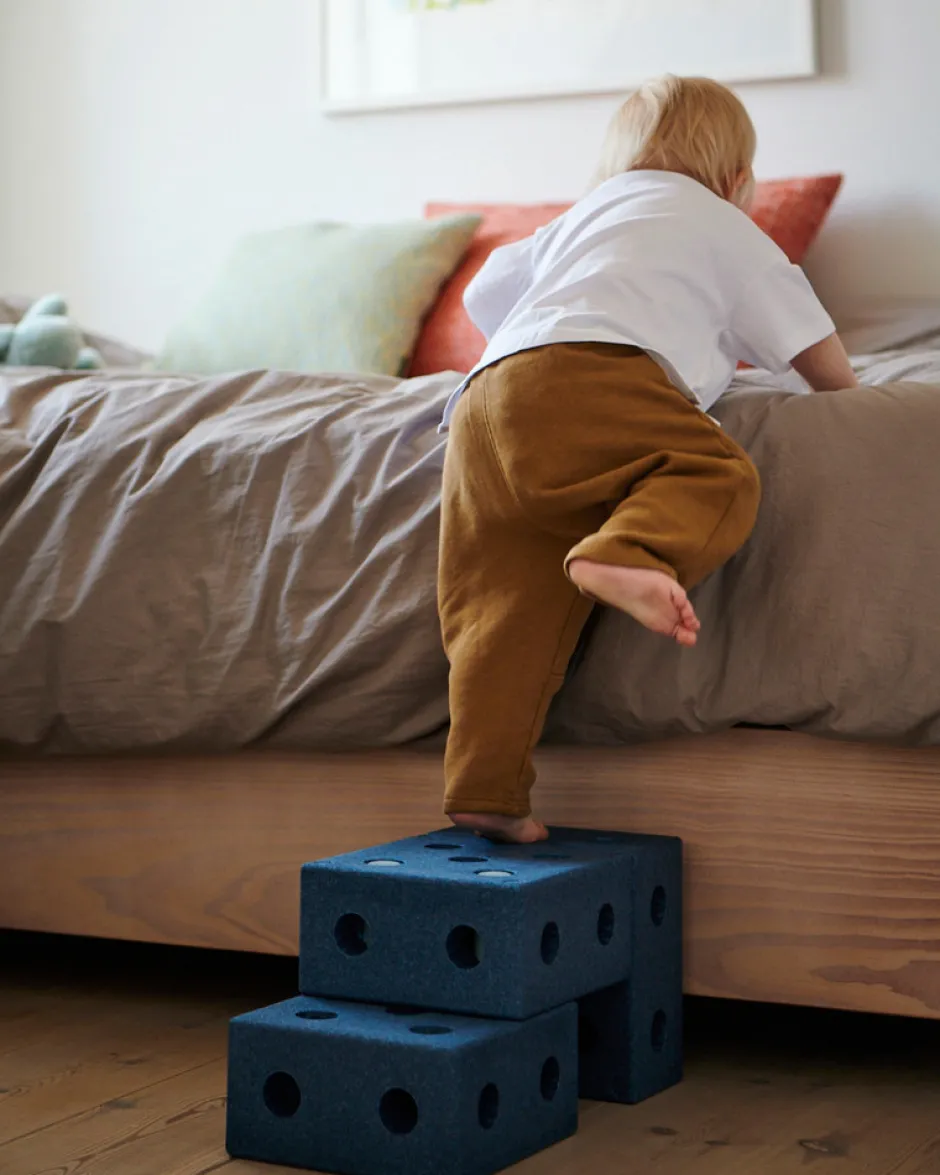 Outlet 3-in-1 Baby Walker Deep Blue /Sky Blue Store Byggesæt|Tumlemøbler