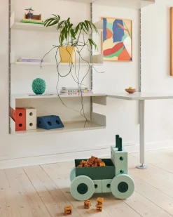 Outlet 3-in-1 Baby Walker Ocean Mint / Forest Green Store Byggesæt|Tumlemøbler