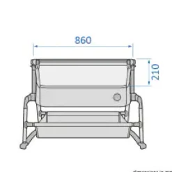 Iora air - Beyond Graphite Børn Side By Side Senge