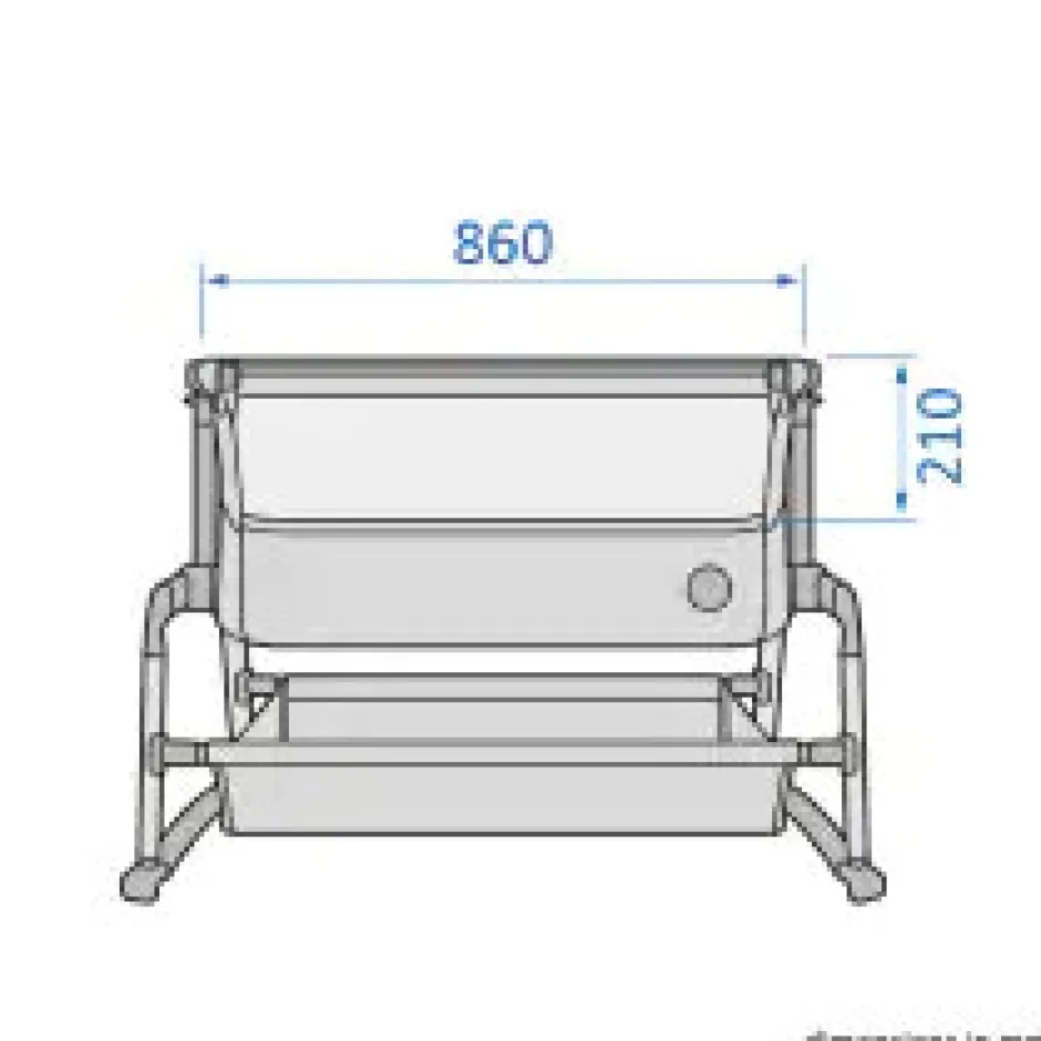 Clearance Iora Air - Beyond grey Børn Side By Side Senge