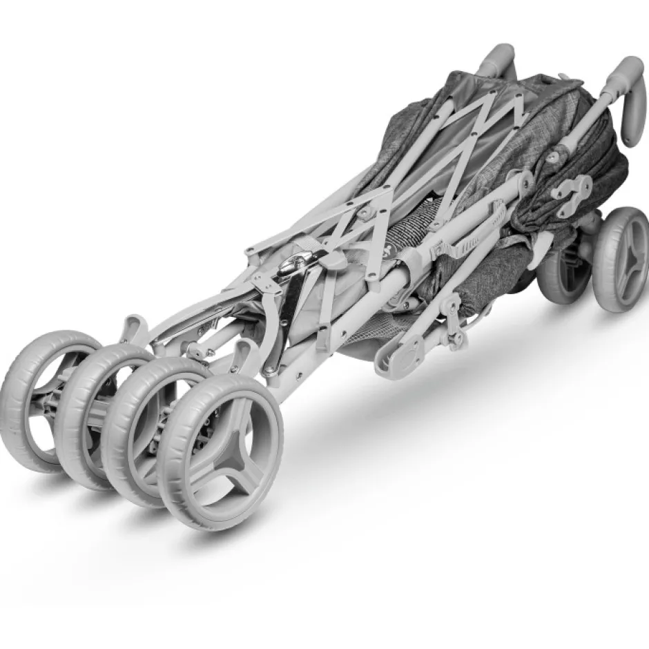 Best Irma klapvogn - grey/dark grey Rejseklapvogne