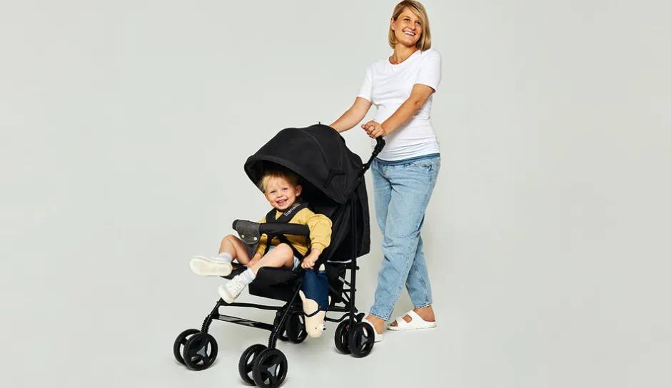 Best Irma klapvogn - grey/dark grey Rejseklapvogne