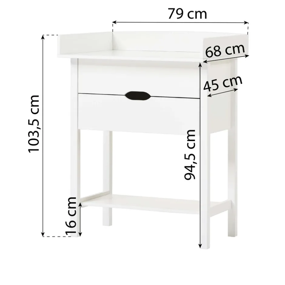 New Isabella Puslereol - hvid Børn Pusleborde|Pusleborde