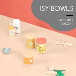 Clearance ISY Bowls - 6x 250 ml & 3x 120ml Madopbevaring