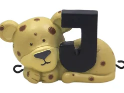 Hot J bogstav med jaguar til navnetog Børn Fødselsdagstoge