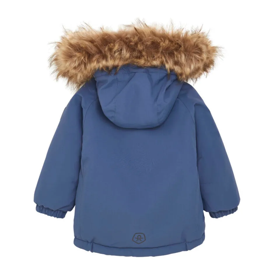 Sale Jakke m. Fake Fur - Vintage Indigo Vinterjakker & Bukser