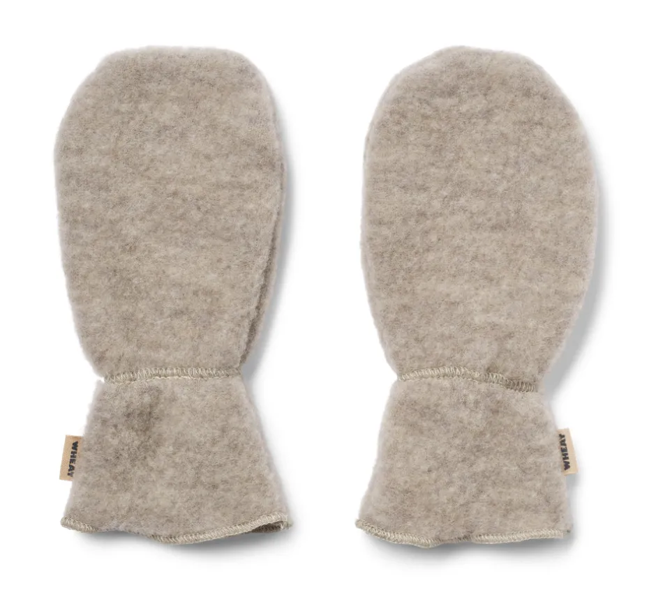 Best Jay Uld Fleece Luffer - Khaki melange Luffer & Vanter|Uldhuer, Uldvanter & Uldfutter