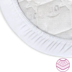 Online Jersey lagen, deluxe 1 stk. til Side by side seng Boxspring XXL - hvid Børn Lagner & Vådliggerlagner