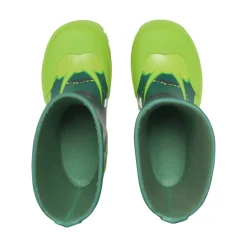 Outlet Jolly print gummistøvle - Bottlegreen/Multi Lange Gummistøvler