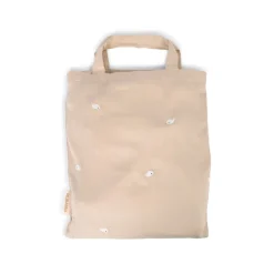 Online Junior sengetøj - Warm grey med broderet Christian hval Børn Sengetøj