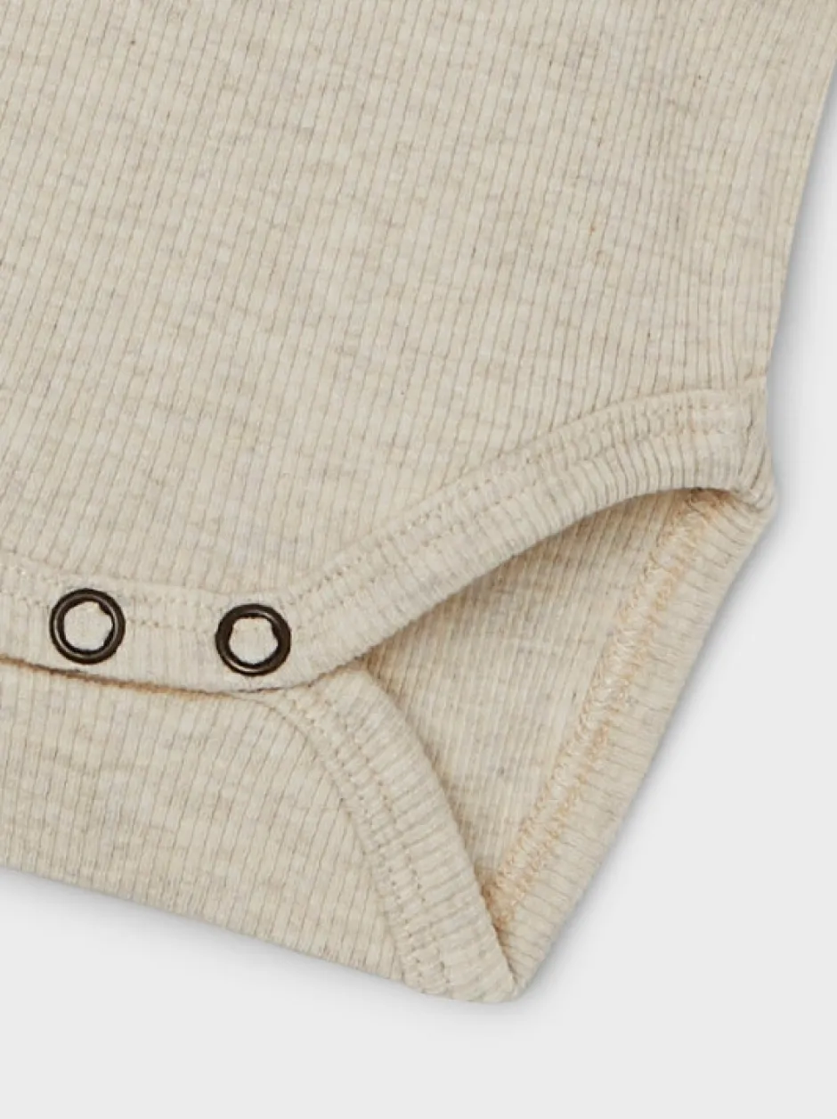 New Kab langærmet boby - Peyote melange Bodystocking Langærmet