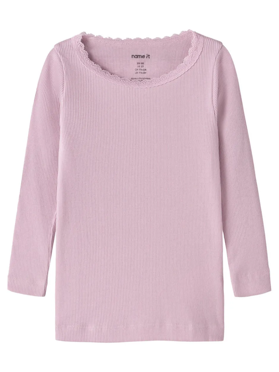 Online Kab langærmet top - Fragrant Lilac Bluser