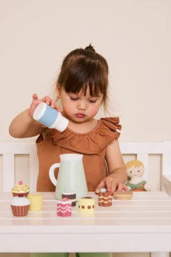 Clearance Kagefad i træ, hvid Køkkenleg