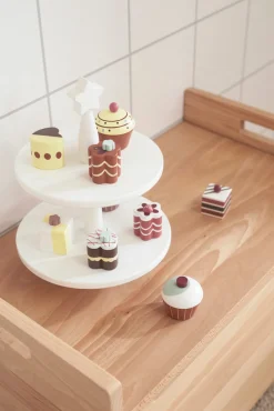 Clearance Kagefad i træ, hvid Køkkenleg