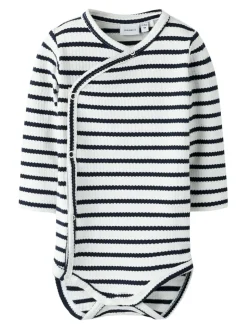 Clearance Kans Langærmet Wrap Body - Cloud Dancer Bodystocking M. Skrålukning