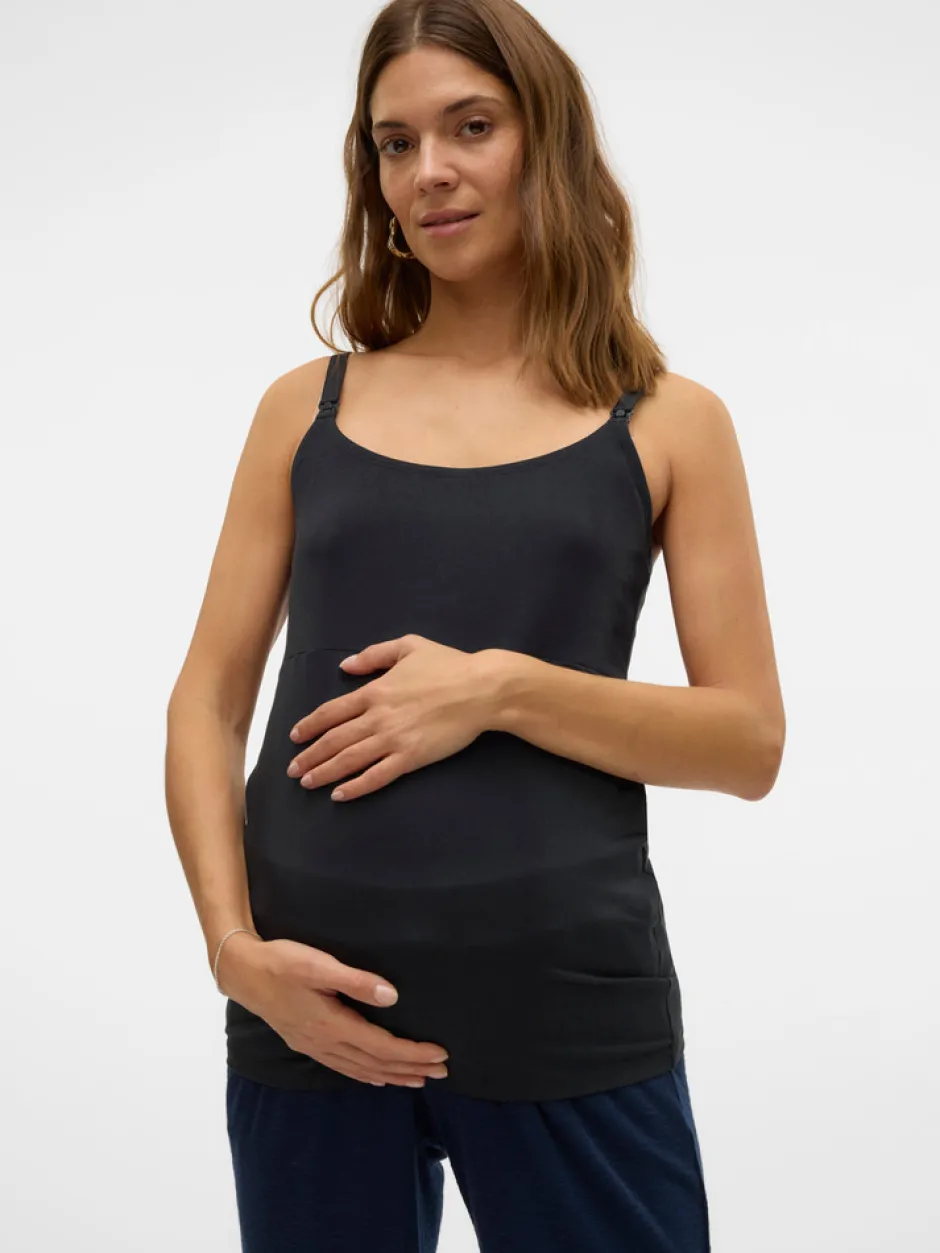 Kerrie strap top - BLACK Overdele