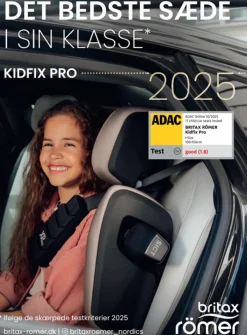 Kidfix Pro Classic - Space Black Autostole 100-150 Cm (4-12 År)