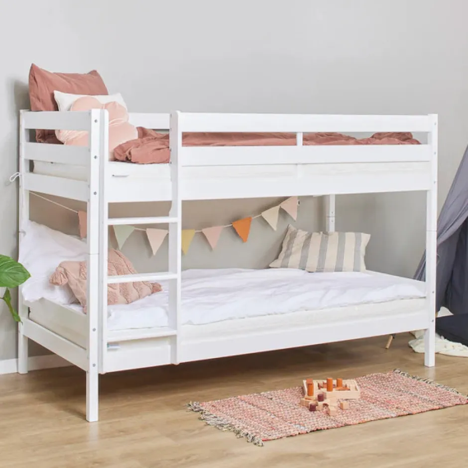 Clearance Køjeseng inkl. bund, Eco comfort 90x200 cm. - Hvid Børn Juniorsenge