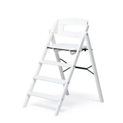 Klapp højstol foldbar - bøg hvid Børn Højstole Uden Tilbehør