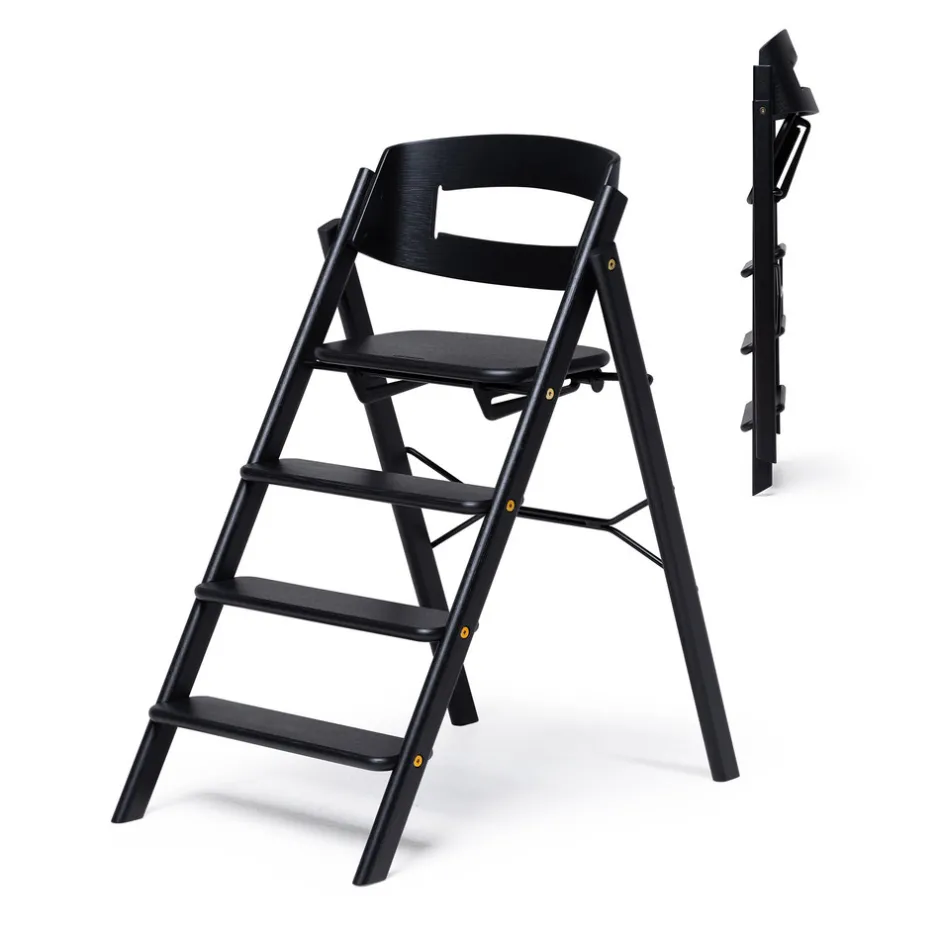 Online Klapp højstol foldbar - eg sort Børn Højstole Uden Tilbehør