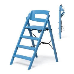 New Klapp højstol foldbar - Genbrugsplast, blå Børn Højstole Uden Tilbehør