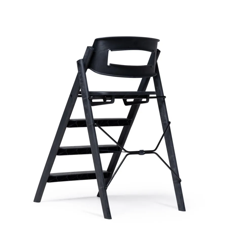 Sale Klapp højstol foldbar - Genbrugsplast, sort Børn Højstole Uden Tilbehør