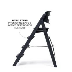 Sale Klapp højstol foldbar - Genbrugsplast, sort Børn Højstole Uden Tilbehør