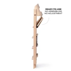 Discount Klapp højstol foldbar bøg inkl. pude - natur Børn Højstole Med Tilbehør