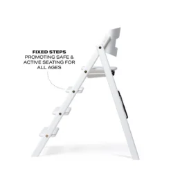 Sale Klapp højstol foldbar bøg inkl. pude - hvid Børn Højstole Med Tilbehør
