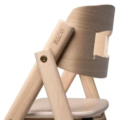 Online Klapp højstol foldbar eg inkl. pude - natur Børn Højstole Med Tilbehør