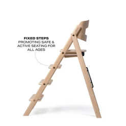Online Klapp højstol foldbar eg inkl. pude - natur Børn Højstole Med Tilbehør