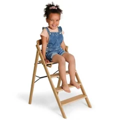 Online Klapp højstol foldbar eg inkl. pude - natur Børn Højstole Med Tilbehør