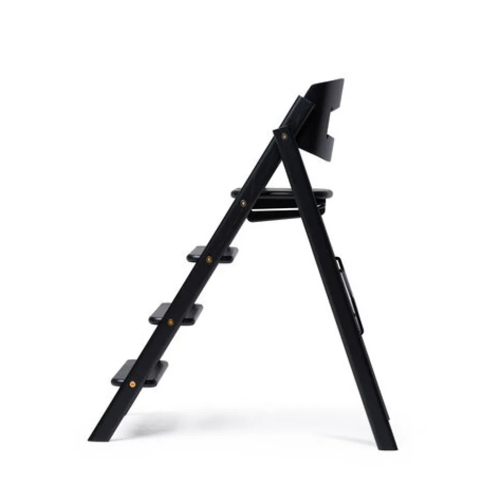 Clearance Klapp højstol foldbar eg inkl. pude - sort Børn Højstole Med Tilbehør