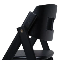 Sale Klapp højstol foldbar eg inkl. bøjle og bakke - sort Børn Højstole Med Tilbehør