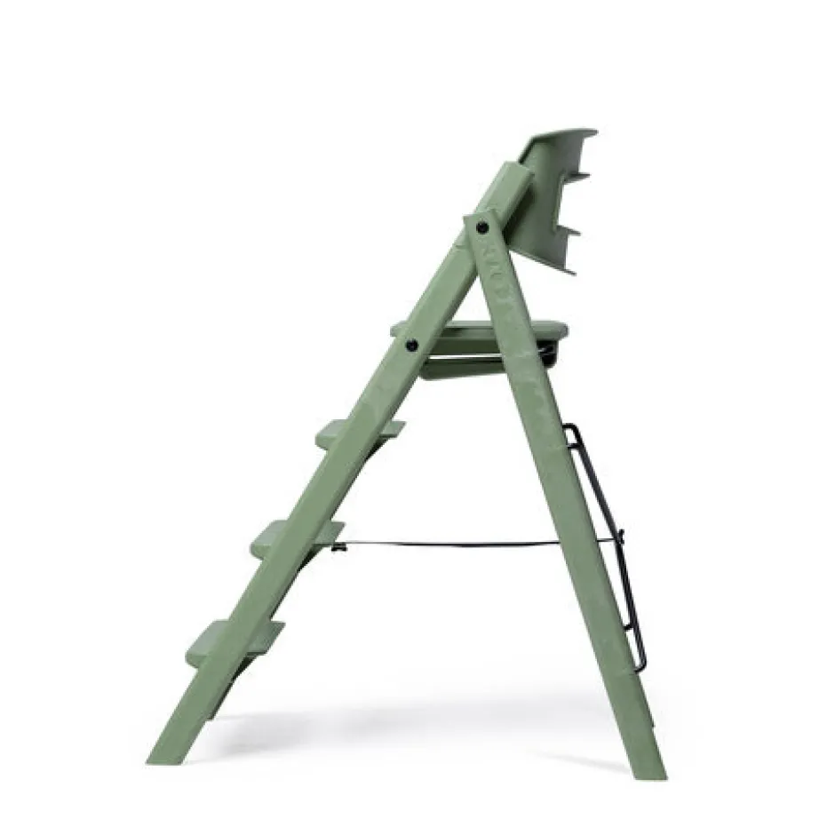 Klapp højstol foldbar genbrugsplast inkl. pude - grøn Børn Højstole Med Tilbehør