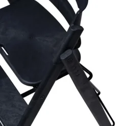 Clearance Klapp højstol foldbar genbrugsplast inkl. pude - sort Børn Højstole Med Tilbehør