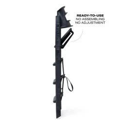 Clearance Klapp højstol foldbar genbrugsplast inkl. pude - sort Børn Højstole Med Tilbehør