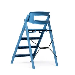 Clearance Klapp højstol foldbar genbrugsplast inkl. pude - blå Børn Højstole Med Tilbehør