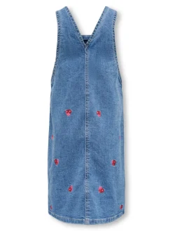 Sale Klara heart spencer kjole denim - LIGHT BLUE Kjoler