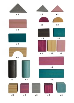 New Klodser i Puttekasse, 100 Stk - FSC® Træklodser