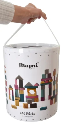 New Klodser i Puttekasse, 100 Stk - FSC® Træklodser