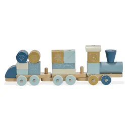 Discount klodstog blå Trælegetøj