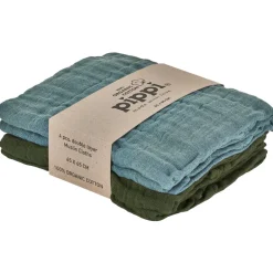 Hot Øko Stofbleer (4-pak) - Blå/Grøn Børn Stofbleer & Klude|Stofbleer