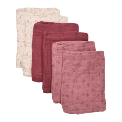 Clearance Øko. stofbleer (6-pak) - Old Rose Børn Stofbleer & Klude|Stofbleer