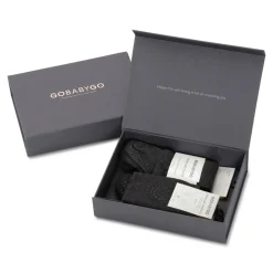 Hot Kravle start pakke - Dark grey melange Skridsikre Strømper|Strømpebukser