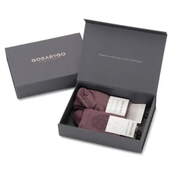 Outlet Kravle start pakke - Misty plum Skridsikre Strømper|Strømpebukser