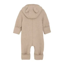 Discount Køredragt m. ører Uld Fleece - Camel Melange Køredragter|Ulddragter